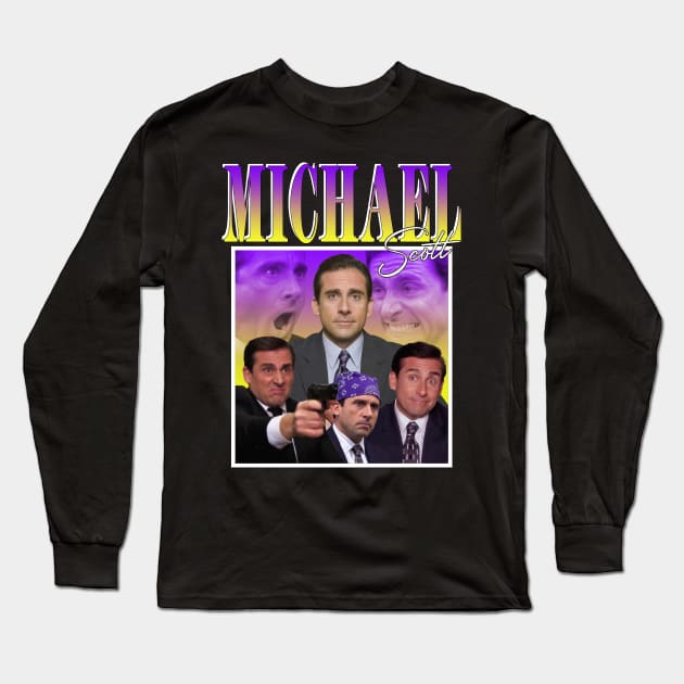 Michael Scott Long Sleeve T-Shirt by TeesBySilvia